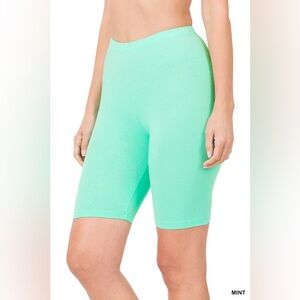 Mint Biker Shorts